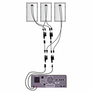 3 Panel Connectors pair, 3 Wire In, 1 Wire Out