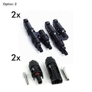 3 Panel Connectors pair, 3 Wire In, 1 Wire Out
